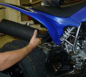 dubach racing competition exhaust review, Remove muffler