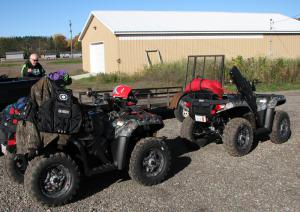 2009 polaris sportsman xp 850 550 review, Polaris composite racks with ample tie down locations made packing a snap