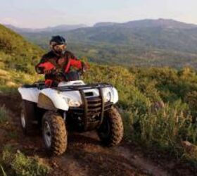 2009 honda fourtrax rancher at review, The available electric power steering makes riding over rocks and potholes a lot more comfortable