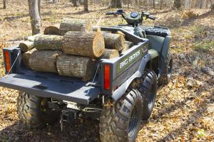 2009 polaris sportsman big boss 66 800 efi review, The cargo bed on the Big Boss 6x6 can handle a huge load