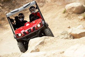 2009 yamaha rhino 700 fi sport edition review, The Rhino handles rock climbing like a champ