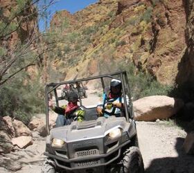 2009 polaris ranger hd review, Our Arizona test course included taking the Ranger HD through a picturesque box canyon