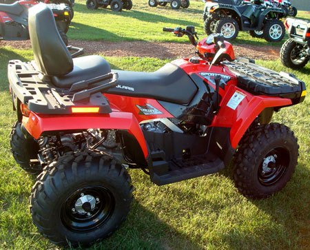 2010 polaris atv lineup preview, The 500 H O Touring still has the older styling but it allows for touring on more of a budget