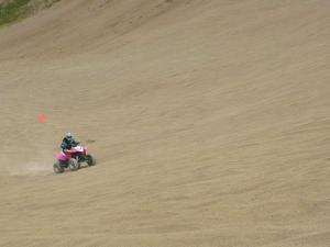 2009 polaris phoenix 200 review, The Phoenix required a head of steam to tackle some of the bigger hills at Badlands Off Road Park