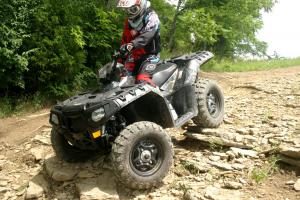 2009 polaris sportsman 850 xp eps review, The EPS equipped 850 XP was designed to provide easier steering effort at low speeds like when you re crawling down a rocky descent