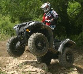 2009 polaris sportsman 850 xp eps review, With 70 ponies at the ready the 850 XP can get up and over just about anything