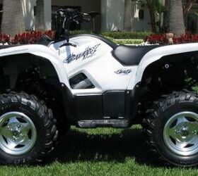 2010 yamaha yfz450x preview, Check out those shiny wheels on the Grizzly 700 FI EPS SE