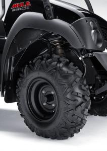 2010 kawasaki mule and teryx lineup unveiled, 26 inch Maxxis Bighorn radial tires give the Mule a lot more off road bite