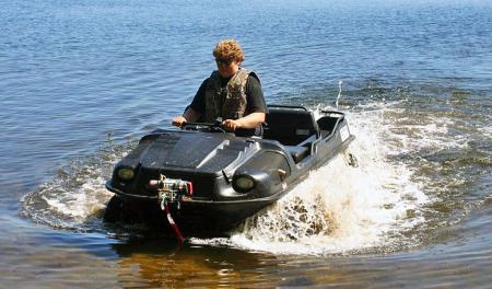 2009 argo avenger 750 review, Thanks to its watertight body the Argo can cross bodies of water that just aren t possible in a typical ATV