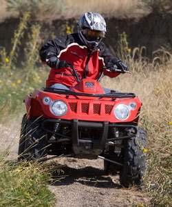 2009 arctic cat 366 44 review, Though it won t win many drag races the 366cc powerplant is great for light duty chores and having fun in the trails