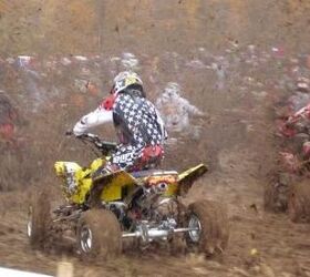 2009 suzuki quadracer lt r450 review woods racer, Did we mention the Ironman GNCC can get a little muddy