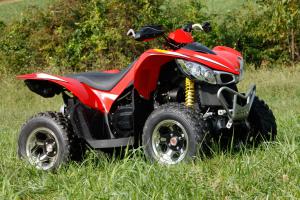 2010 kymco maxxer 375 irs 44 review, Kymco s own aluminum wheels help the Maxxer stand out