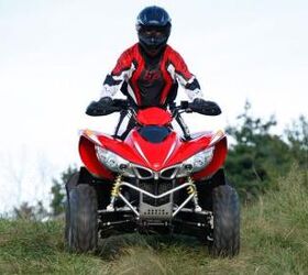 2010 kymco maxxer 375 irs 44 review, Despite its heft the Maxxer is unexpectedly easy to slide around corners