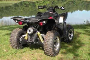 2010 kymco maxxer 375 irs 44 review, Independent rear suspension helps the Maxxer achieve 10 inches of ground clearance