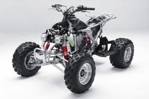 2010 kawasaki kfx450r review, Here s a look at the KFX450R without its clothes