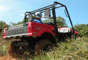 2010 kymco uxv 500 44 review, More than a foot of ground clearance will help get you up and over most trail obstacles