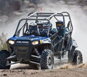 2010 polaris ranger rzr 4 preview, The RZR 4 features Fox Podium X 2 0 piggyback reservoir shocks with 12 inches of travel
