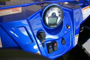 2010 polaris ranger rzr 4 review, The blue color is new but the dash is otherwise very similar to the RZR S