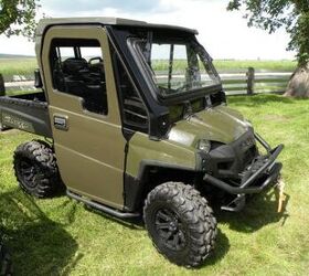 2011 polaris ranger and atv lineup preview, This Ranger XP has been decked out with a new fully enclosed cab featuring roll down windows