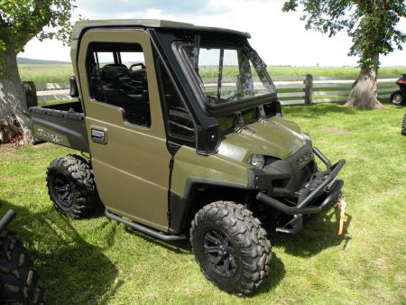 2011 polaris ranger and atv lineup preview, This Ranger XP has been decked out with a new fully enclosed cab featuring roll down windows