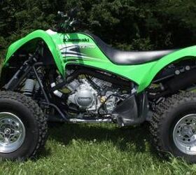 2009 kawasaki kfx700 review, The KFX700 is a sporty trail machine with utility lineage