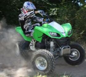 2009 kawasaki kfx700 review, We found the powerful V Twin was happiest when we turned it loose