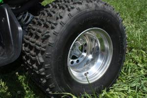 2009 kawasaki kfx700 review, ITP s Holeshot tires provide impressive performance