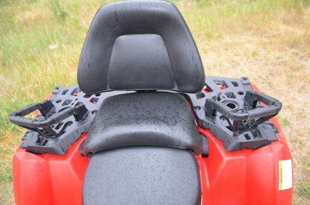 2013 two up heavyweight atv shootout video, 2013 Polaris Sportsman Touring 850 Rear Seat