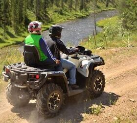 2013 two up heavyweight atv shootout video, 2013 Can Am Outlander MAX 1000 LTD Action Rear
