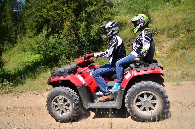 2013 two up heavyweight atv shootout video, 2013 Polaris Sportsman Touring 850 Action Left Side