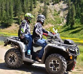 2013 two up heavyweight atv shootout video, 2013 Can Am Outlander MAX 1000 LTD Action Right Side