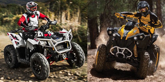 2014 can am renegade 1000 vs polaris scrambler 1000 specs shootout, 2014 Polaris Scrambler 1000 XP EPS and Can Am Renegade 1000 X xc