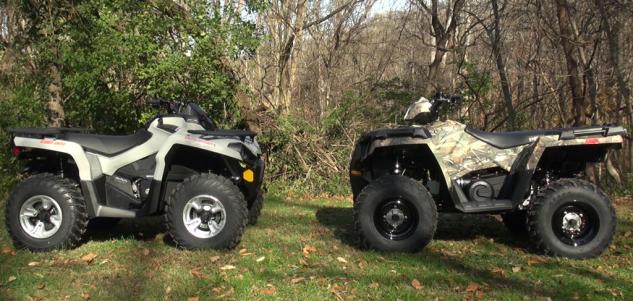 2015 polaris sportsman 570 eps vs can am outlander l 500 dps, 2014 4x4 ATV Value Shootout Pair