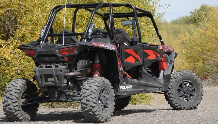 multi passenger turbo utv shootout, 2016 Polaris RZR XP 4 Turbo Rear