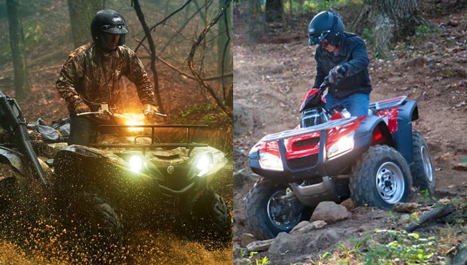 2017 Honda Rincon vs. Yamaha Grizzly EPS: By the Numbers