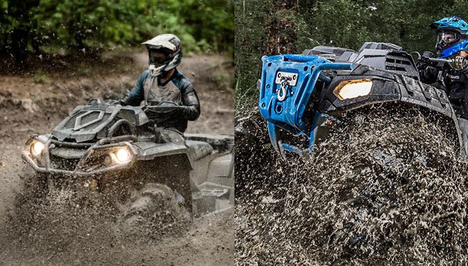 2017 can am outlander 1000r x mr vs polaris sportsman xp1000 high lifter by the