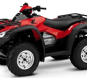 2017 honda rincon vs yamaha grizzly eps by the numbers, 2017 Honda Rincon Red