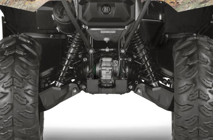 2017 honda rincon vs yamaha grizzly eps by the numbers, 2017 Yamaha Grizzly EPS Suspension