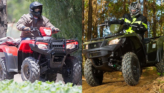 2017 Suzuki KingQuad 500 AXi vs. Honda FourTrax Foreman Rubicon 4×4: By the Numbers