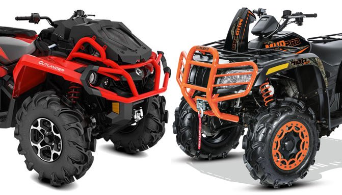 2018 arctic cat mudpro 700 limited vs can am outlander x mr 650 by the numbers