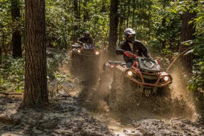 2018 arctic cat mudpro 700 limited vs can am outlander x mr 650 by the numbers, Can Am Outlander X MR 650 Action