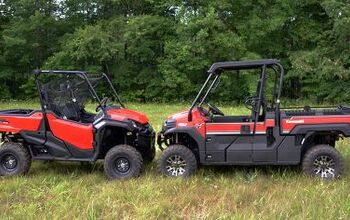 2017 Honda Pioneer 1000 EPS vs. Kawasaki Mule Pro-FX LE + Video