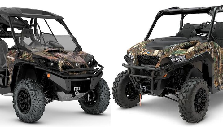 2018 can am commander mossy oak edition vs polaris general hunting edition by the