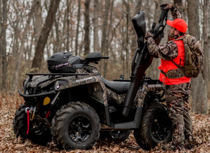 2018 can am outlander 570 mossy oak vs kymco mxu 700i le hunter by the numbers, 2018 Can Am Outlander 570 Mossy Oak Gun Boot