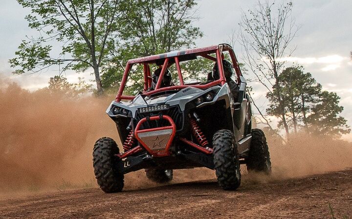 2018 can am maverick dps vs 2018 textron wildcat x ltd by the numbers, Can Am Maverick DPS Action 1