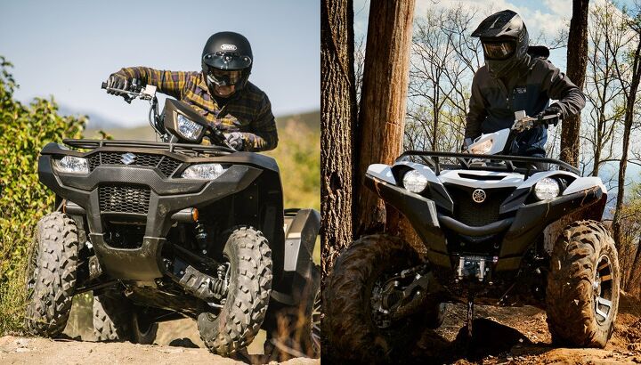 2019 suzuki kingquad 750 axi eps vs yamaha grizzly eps by the numbers