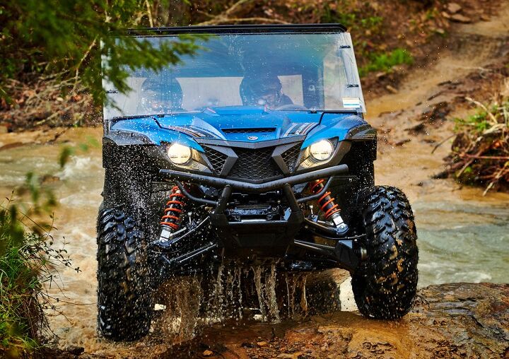 2019 honda pioneer 1000 le vs yamaha wolverine x2 r spec se by the numbers, 2019 Yamaha Wolverine X2 R Spec SE Front