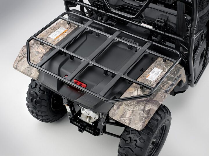 2019 textron prowler 500 vs honda pioneer 500 by the numbers, Honda Pioneer 500 Rack