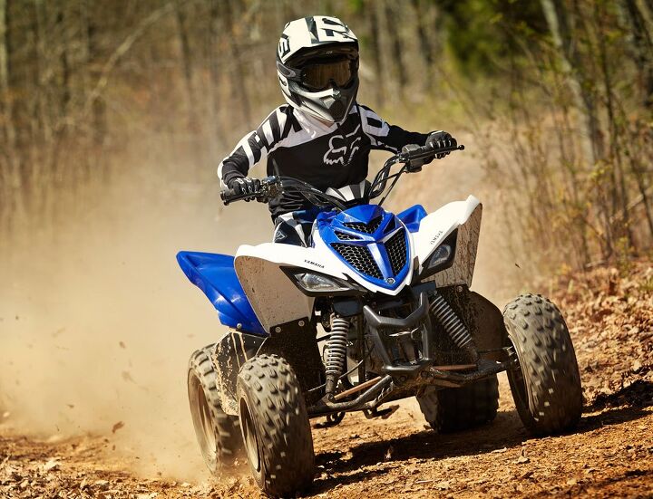 2019 yamaha raptor 90 vs 2019 can am ds90 by the numbers, 2019 Yamaha Raptor 90 Action