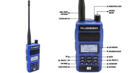 Best Communications for ATV or UTV: Rugged Radios Dual Band VHF/UHF Handheld Radio